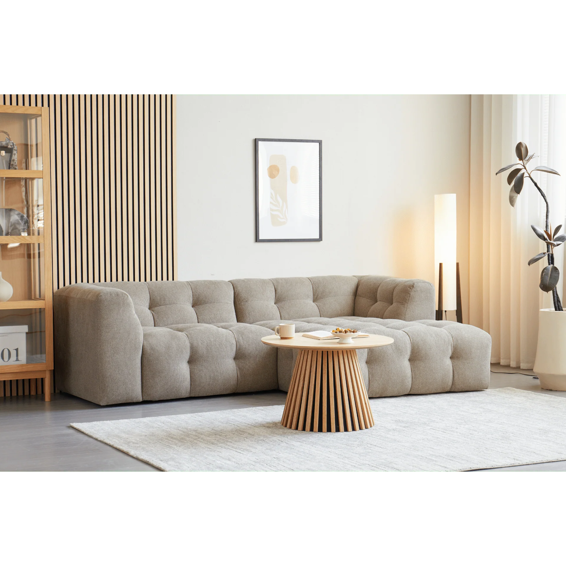 Poppy chaise longue divano bubble sabbia - versione sinistra - Image 4