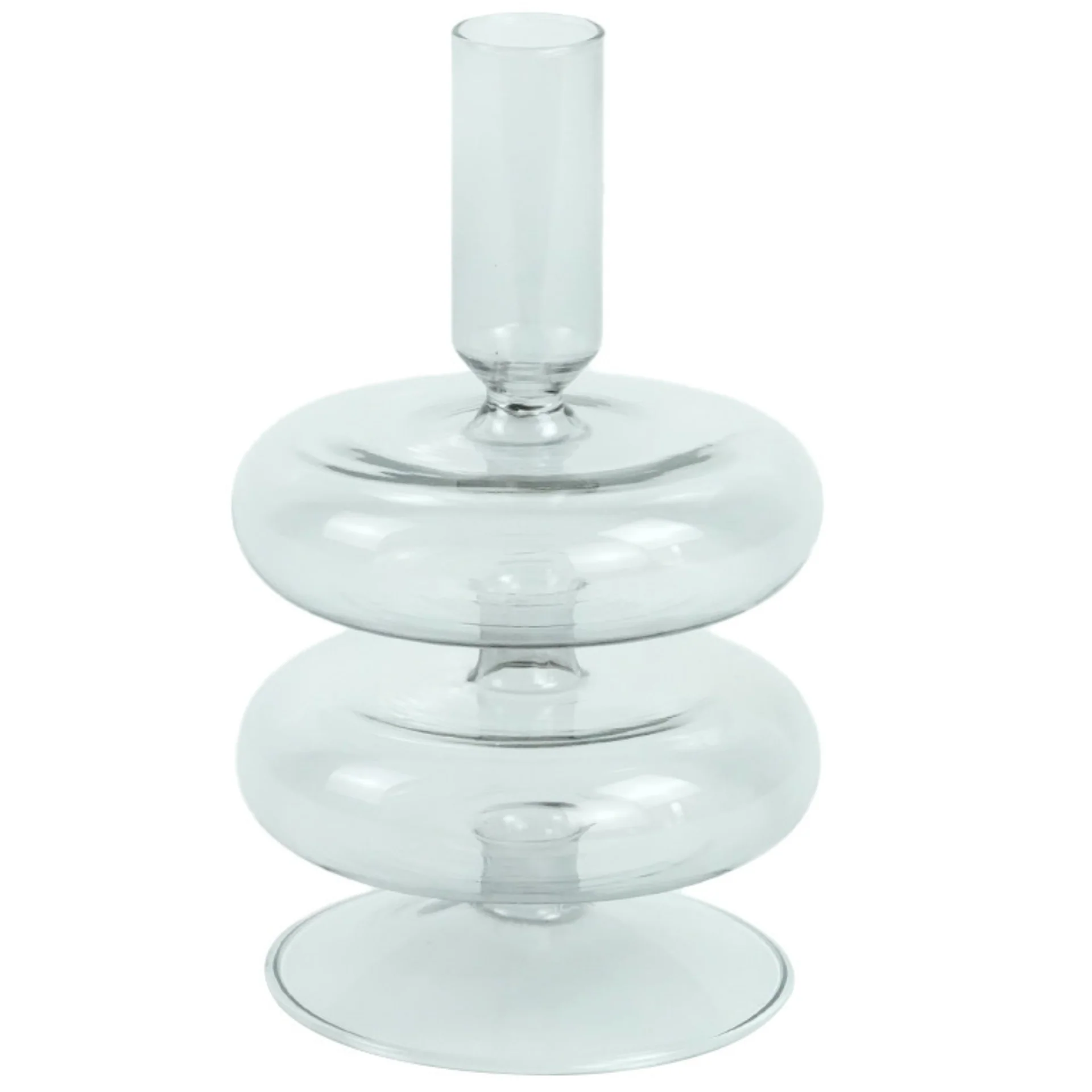 Fairy portacandele in vetro grigio 15 cm - Image 4