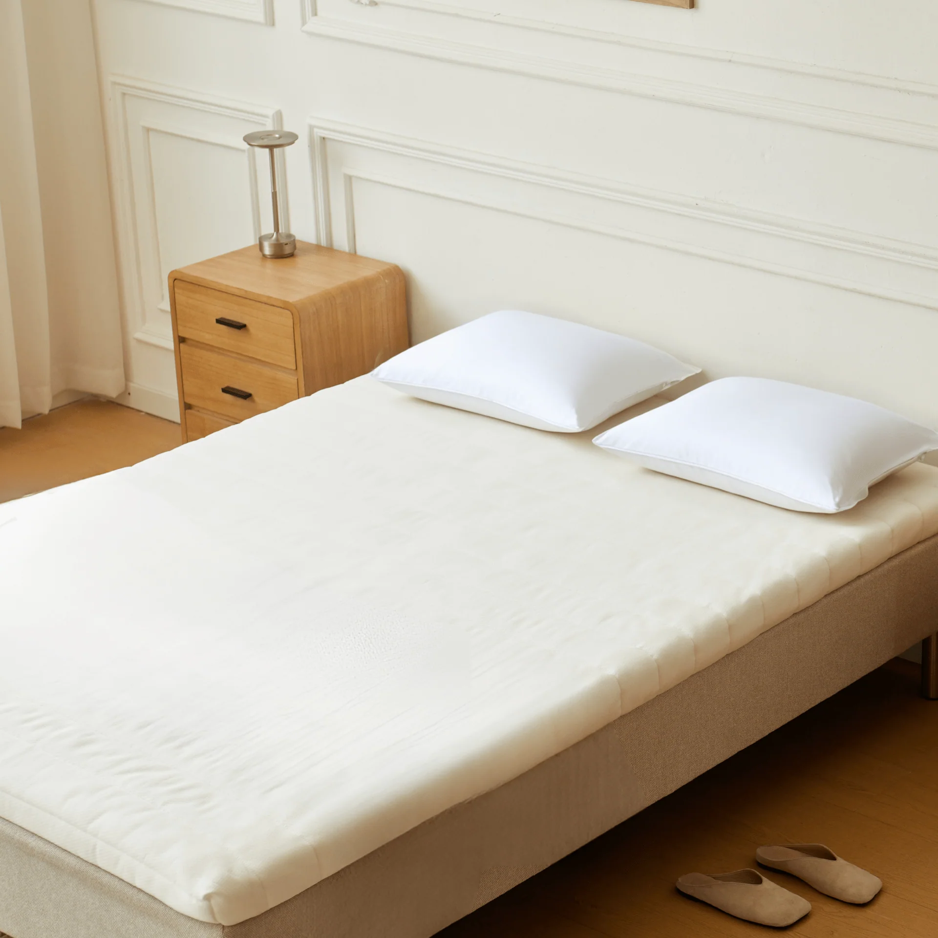 Premium Aksel topper bianco in memory foam 140x200x7 cm - Image 4