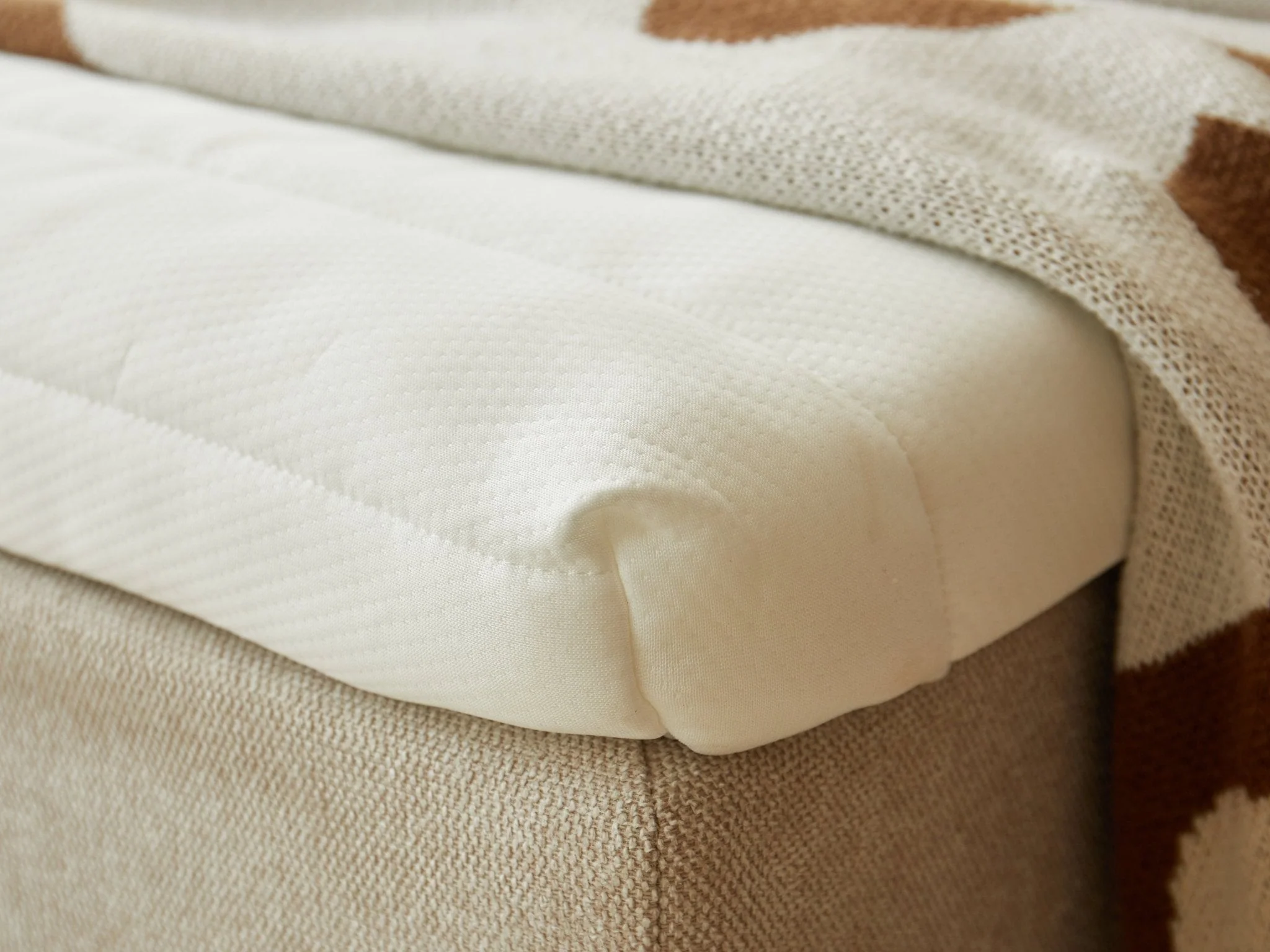 Premium Aksel topper bianco in memory foam 180x200x7 cm - Image 8