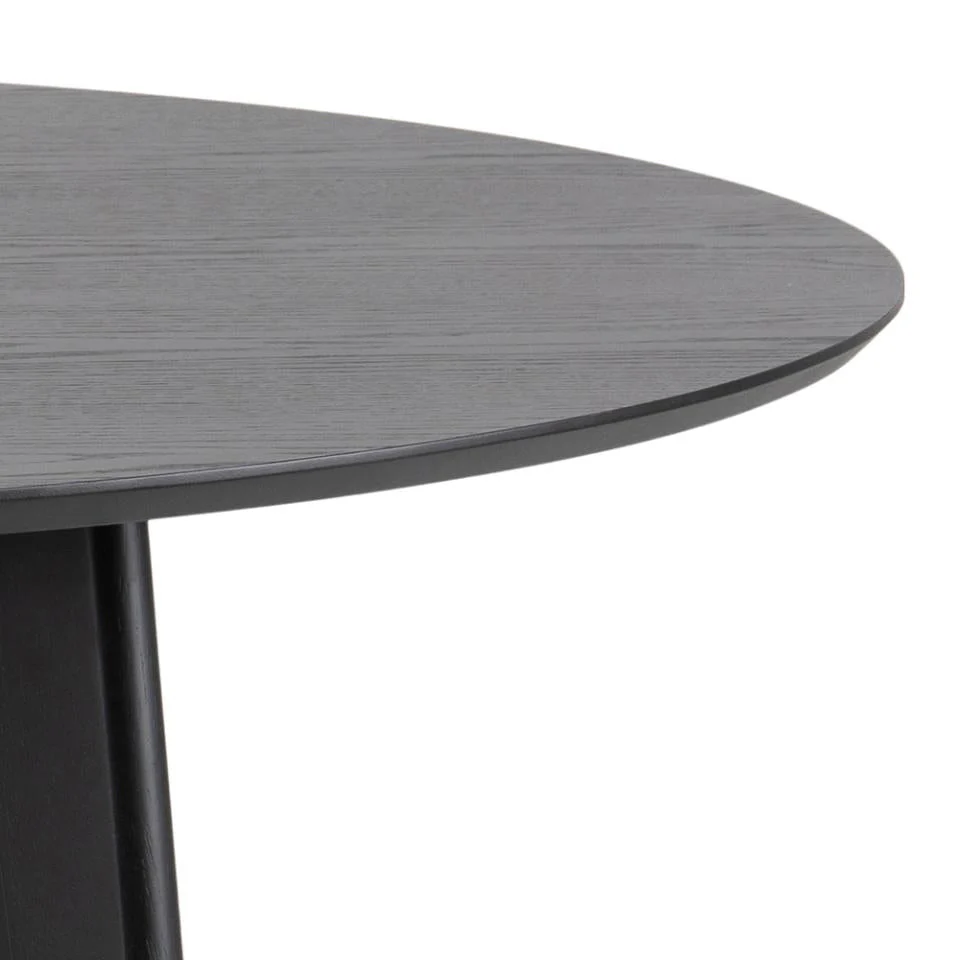 Rickie - tavolo da pranzo in nero Ø140 cm - Image 5