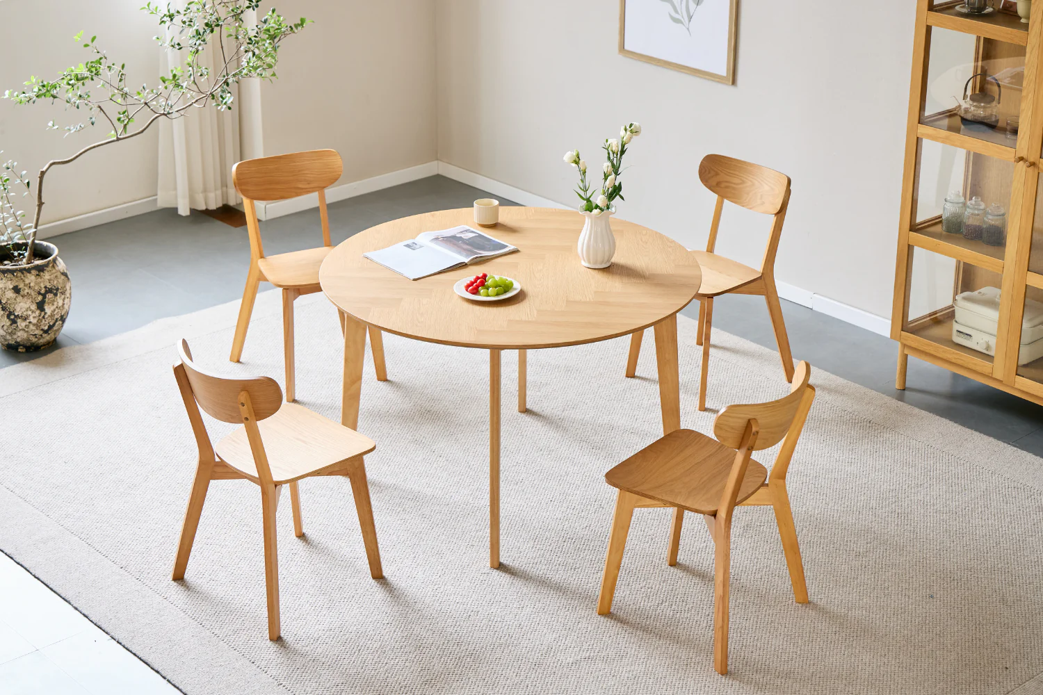 Rory sedia da pranzo – Sedia in impiallacciatura di rovere - Image 3
