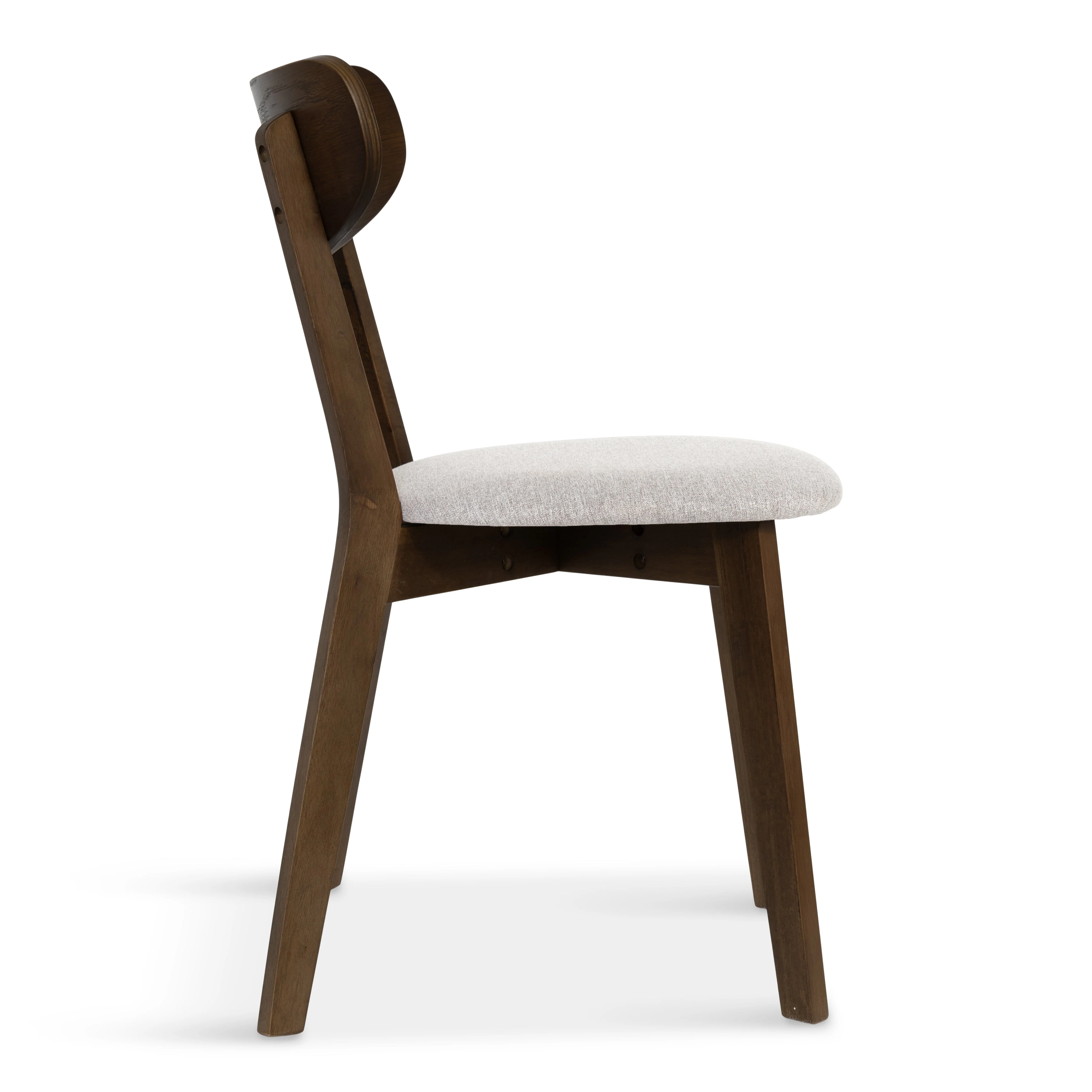 Rory sedia da pranzo – Sedia in legno di rovere affumicato con seduta imbottita - Image 4