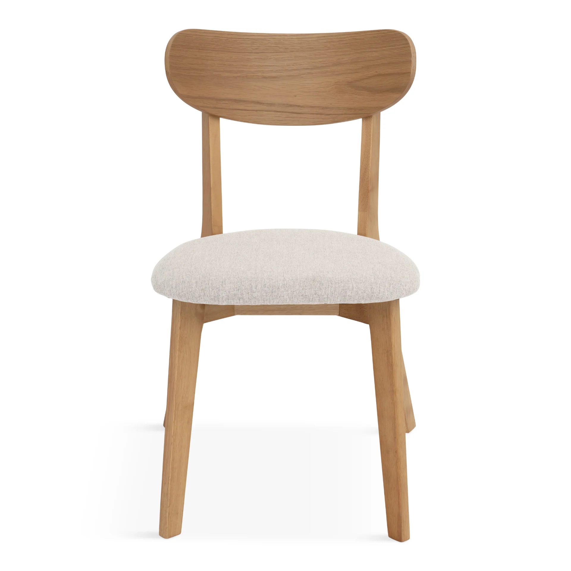 Rory sedia da pranzo – Sedia in legno di rovere con seduta imbottita - Image 4