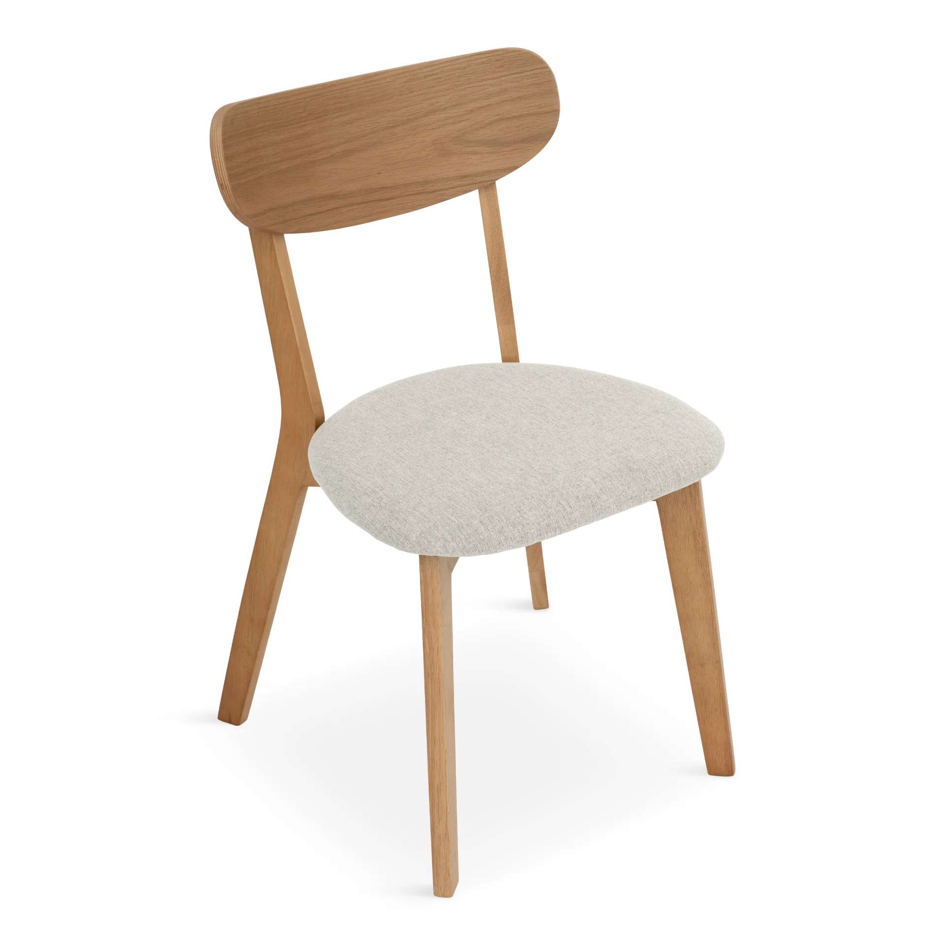 Rory sedia da pranzo – Sedia in legno di rovere con seduta imbottita - Image 6