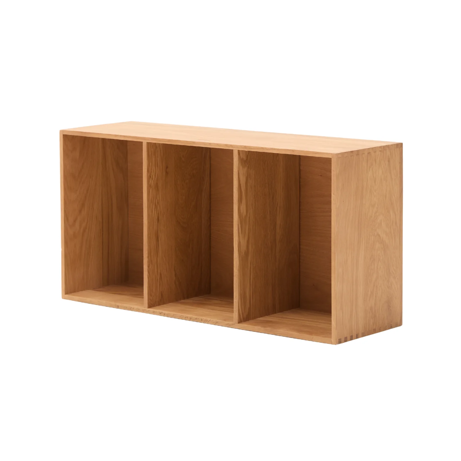 Rumi Scaffale a muro a tre scomparti 33x20x66 cm in rovere con supporto a muro - Image 8