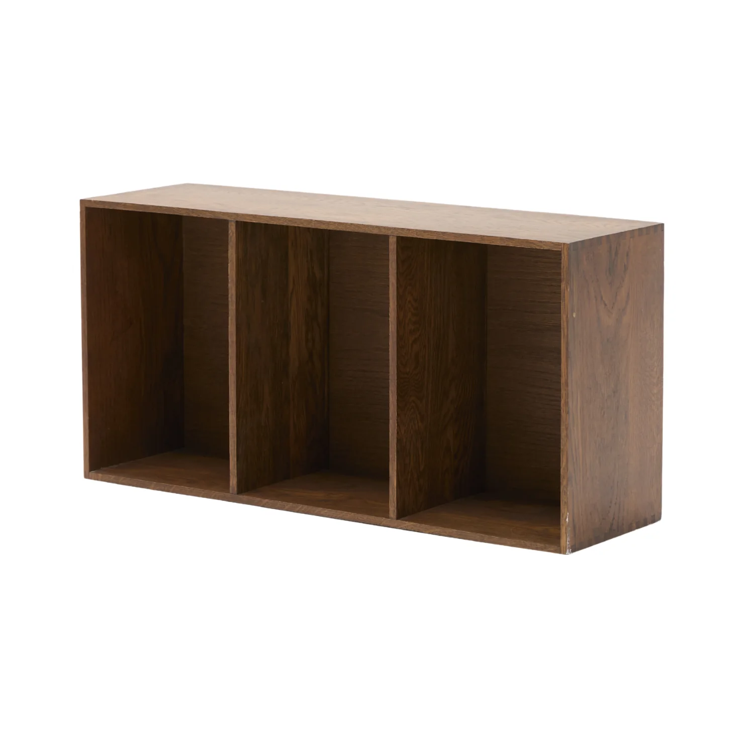 Rumi Scaffale a muro con tre scomparti 33x20x66 cm rovere fumé incl. staffe a muro - Image 7