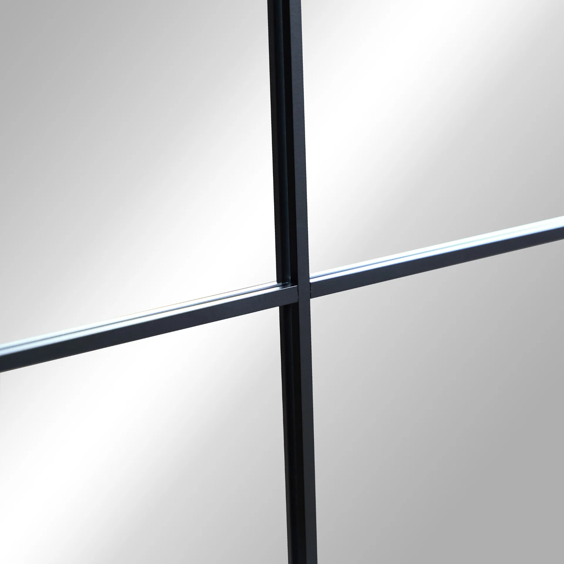 Sandra - Specchio a cornice nera New Yorker 110x65 cm - Image 3