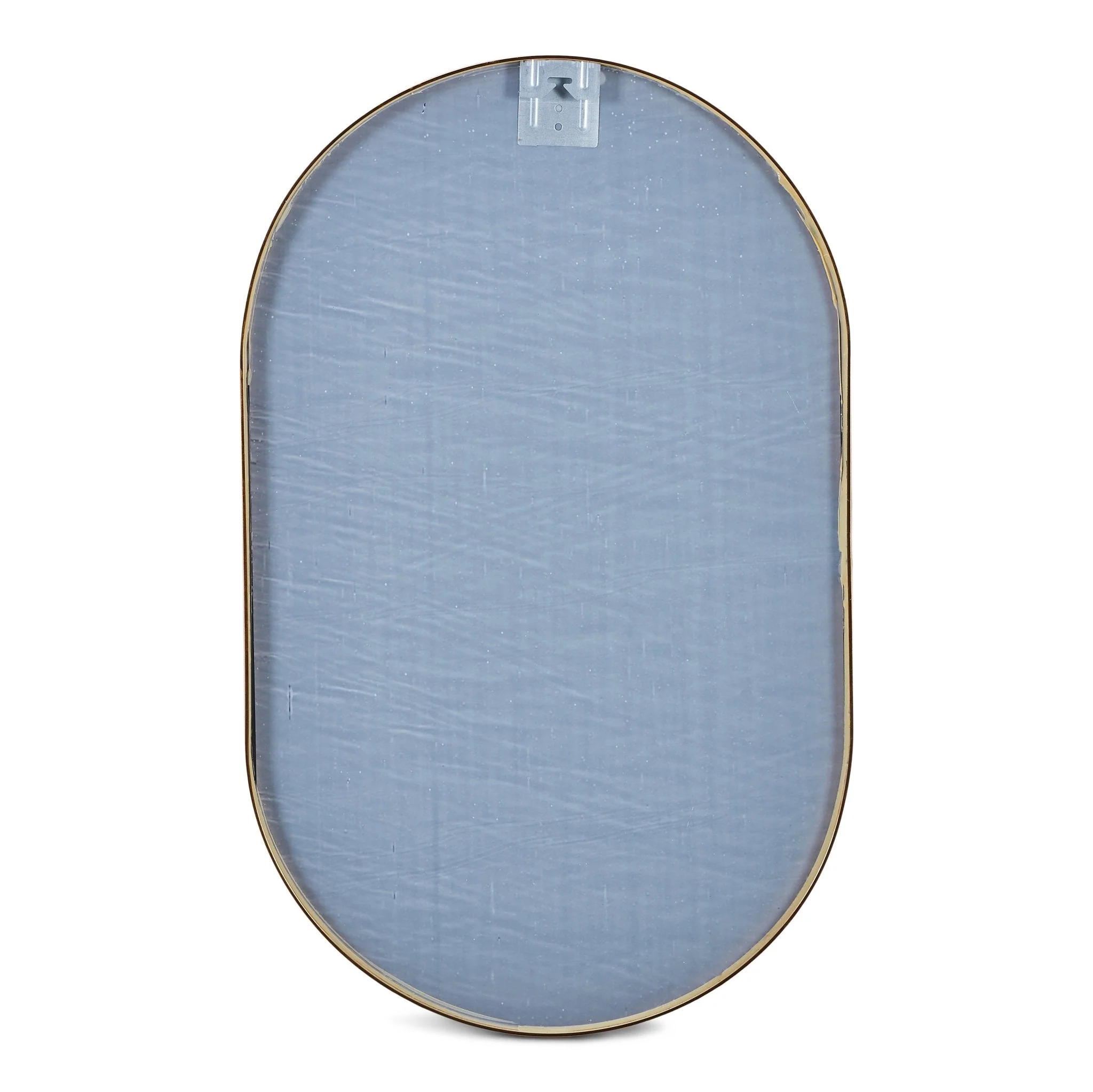 Specchio ovale Linda con cornice in ottone/oro 50x80 cm - Image 3
