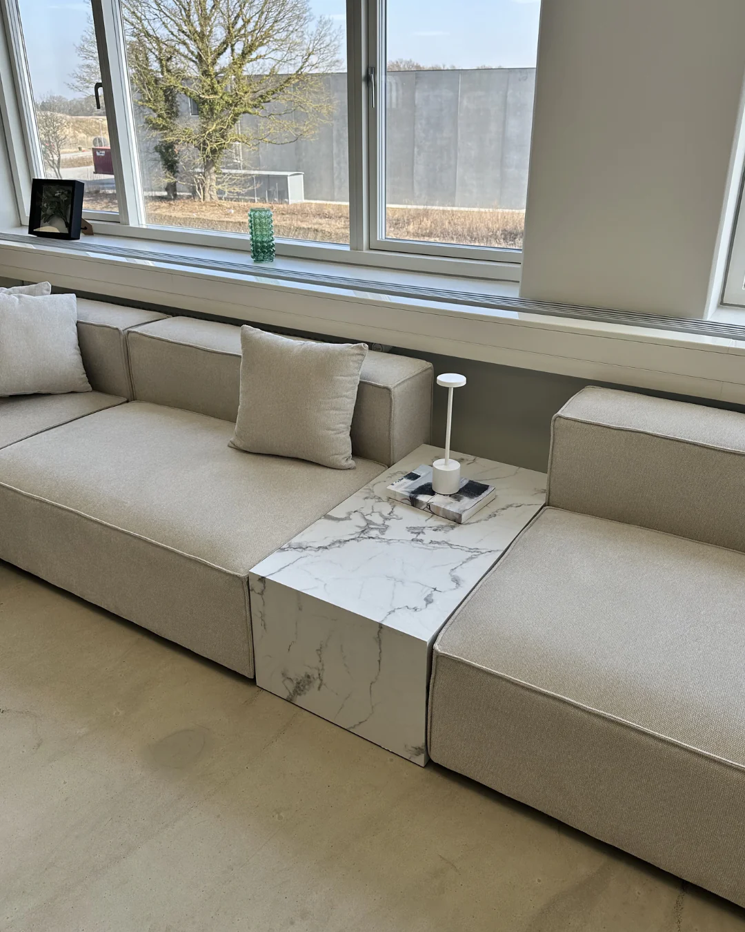 Maxine Tavolino in marmo bianco 90x50 cm - Image 3
