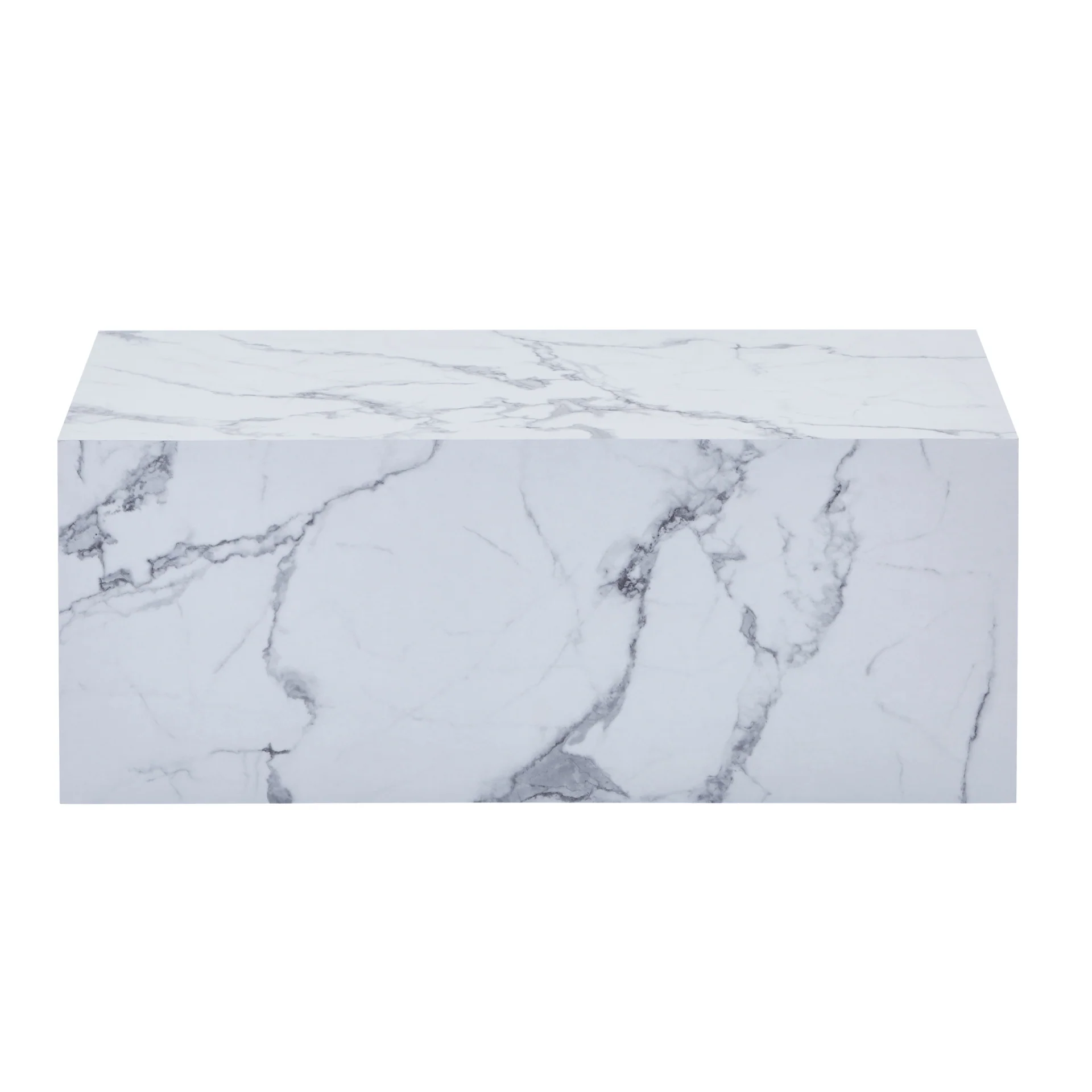 Maxine Tavolino in marmo bianco 90x50 cm - Image 4