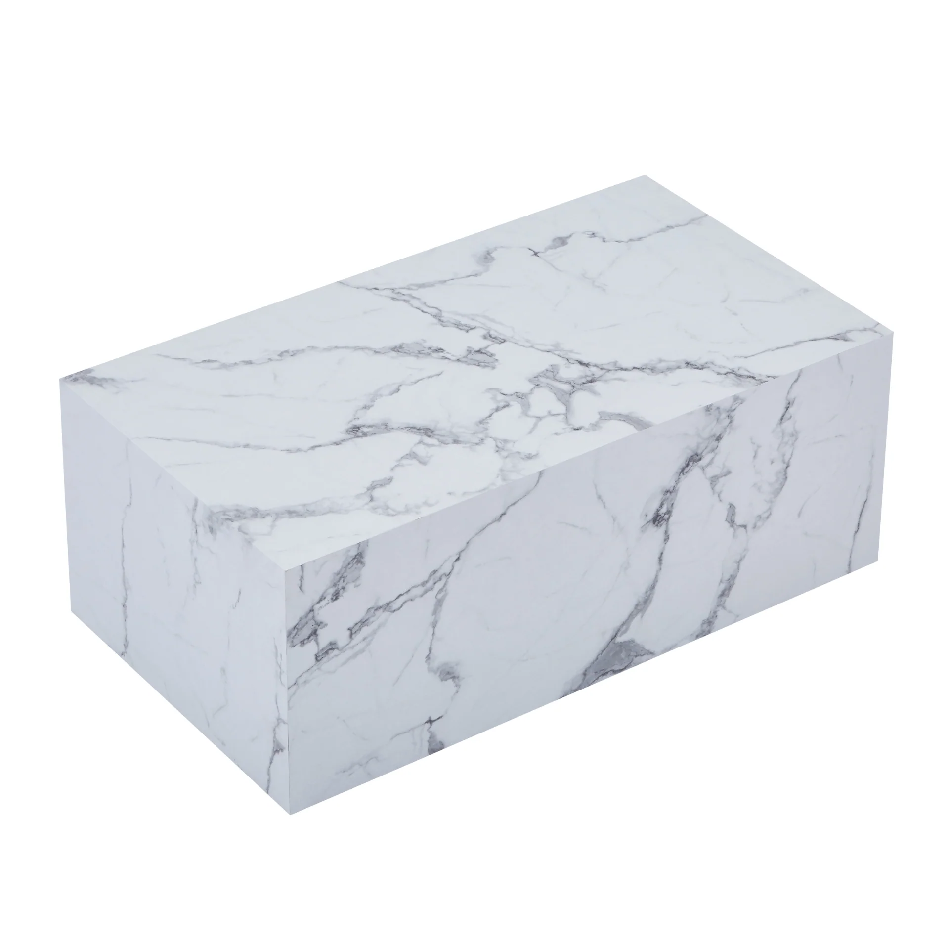 Maxine Tavolino in marmo bianco 90x50 cm - Image 6