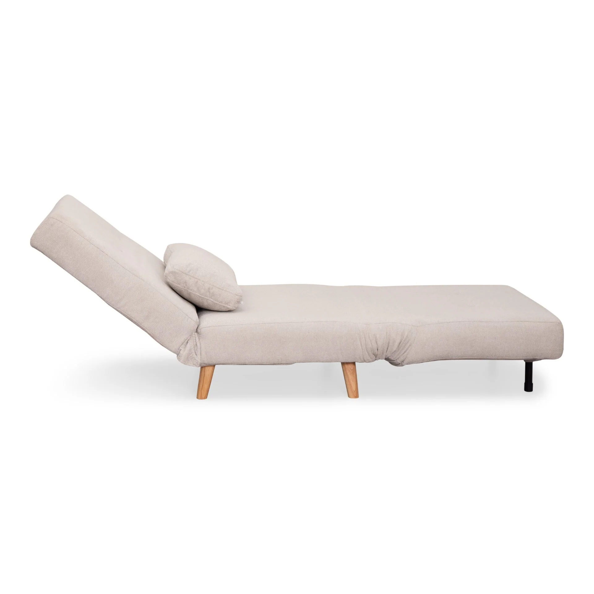 Thalia divano letto pieghevole in tessuto beige - Image 6