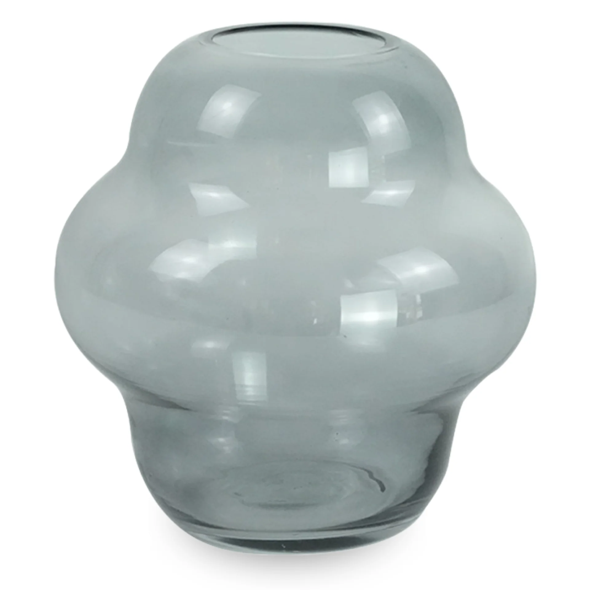 Vaso di vetro fumé Gina 20 cm