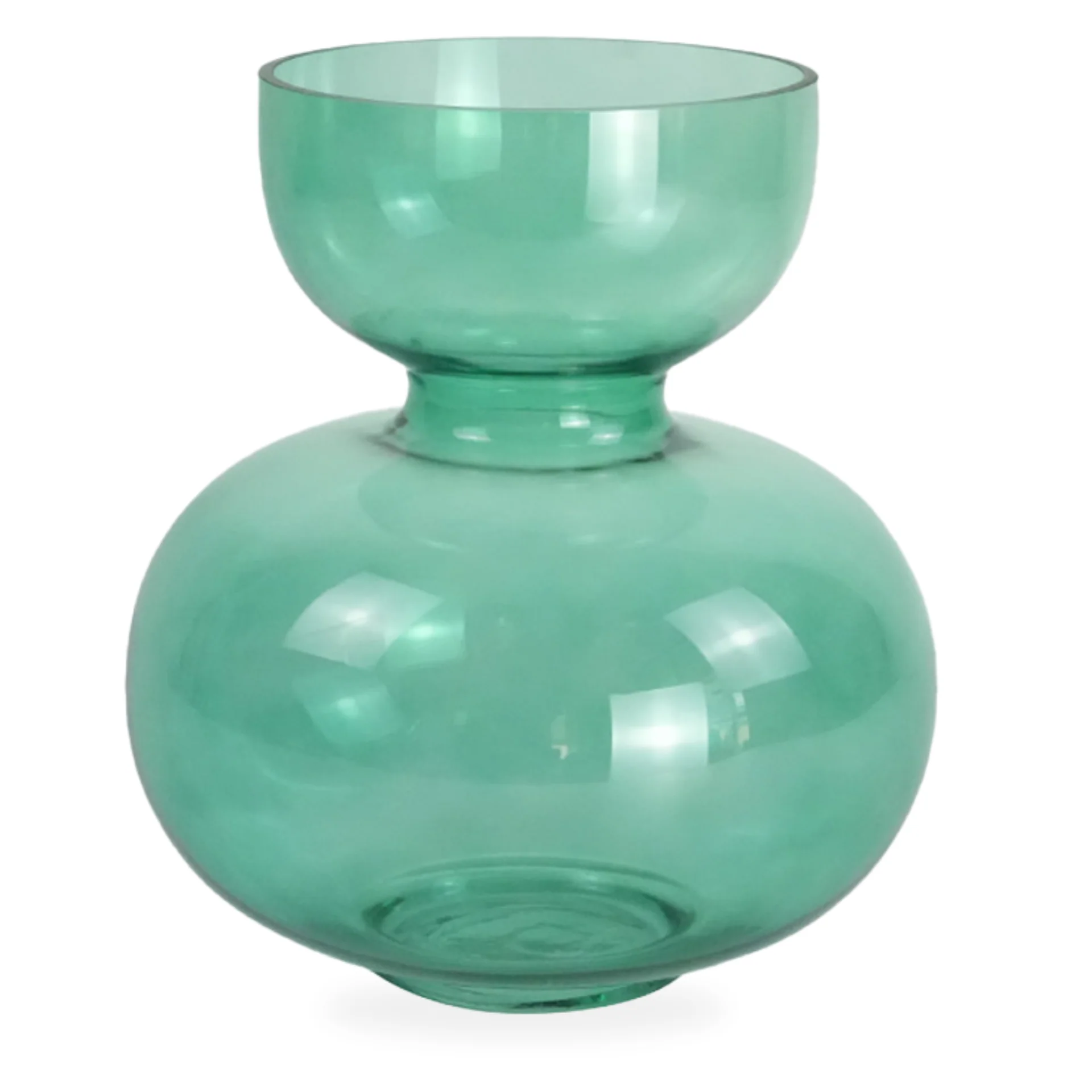 Vaso di vetro verde Hazel 25 cm