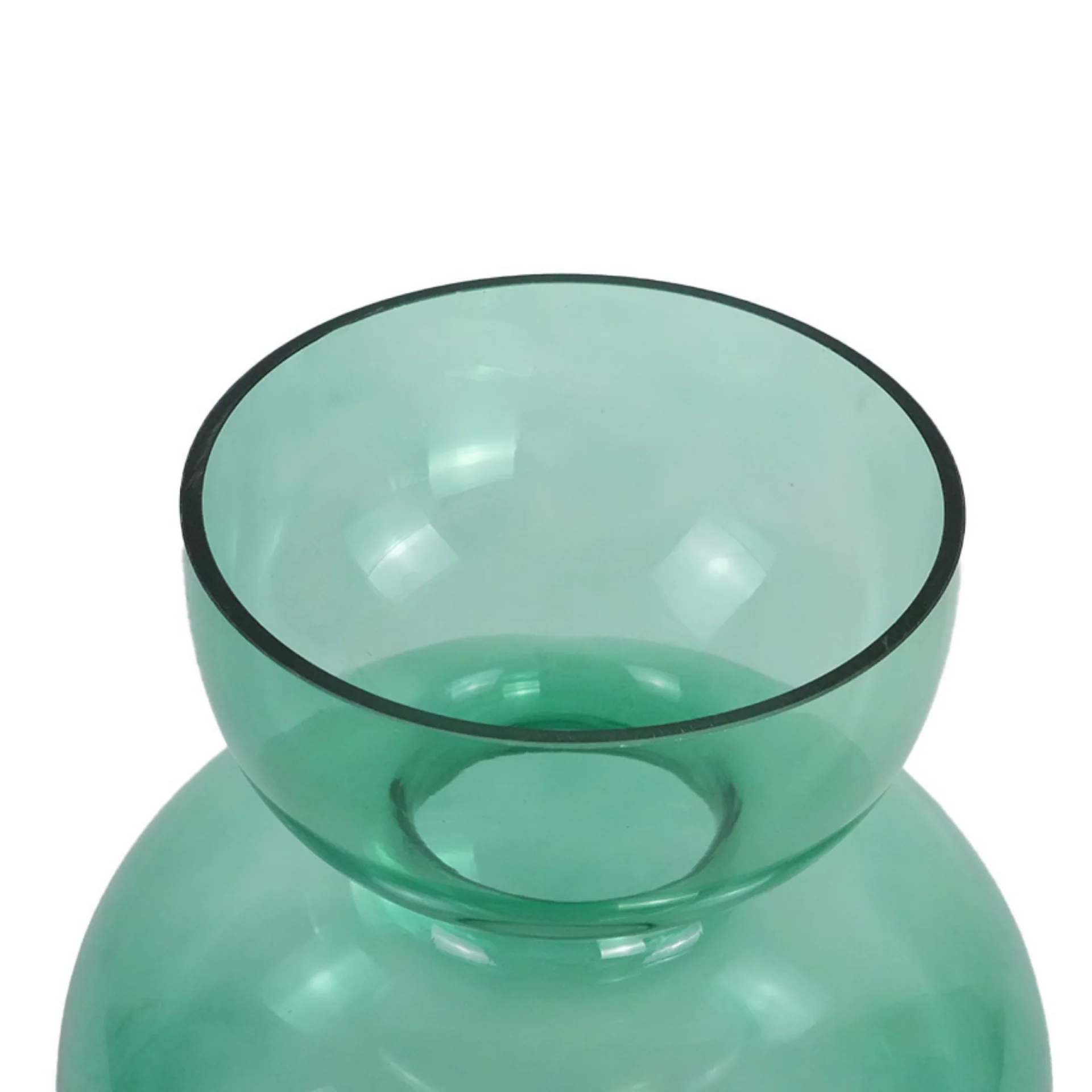 Vaso di vetro verde Hazel 25 cm - Image 3
