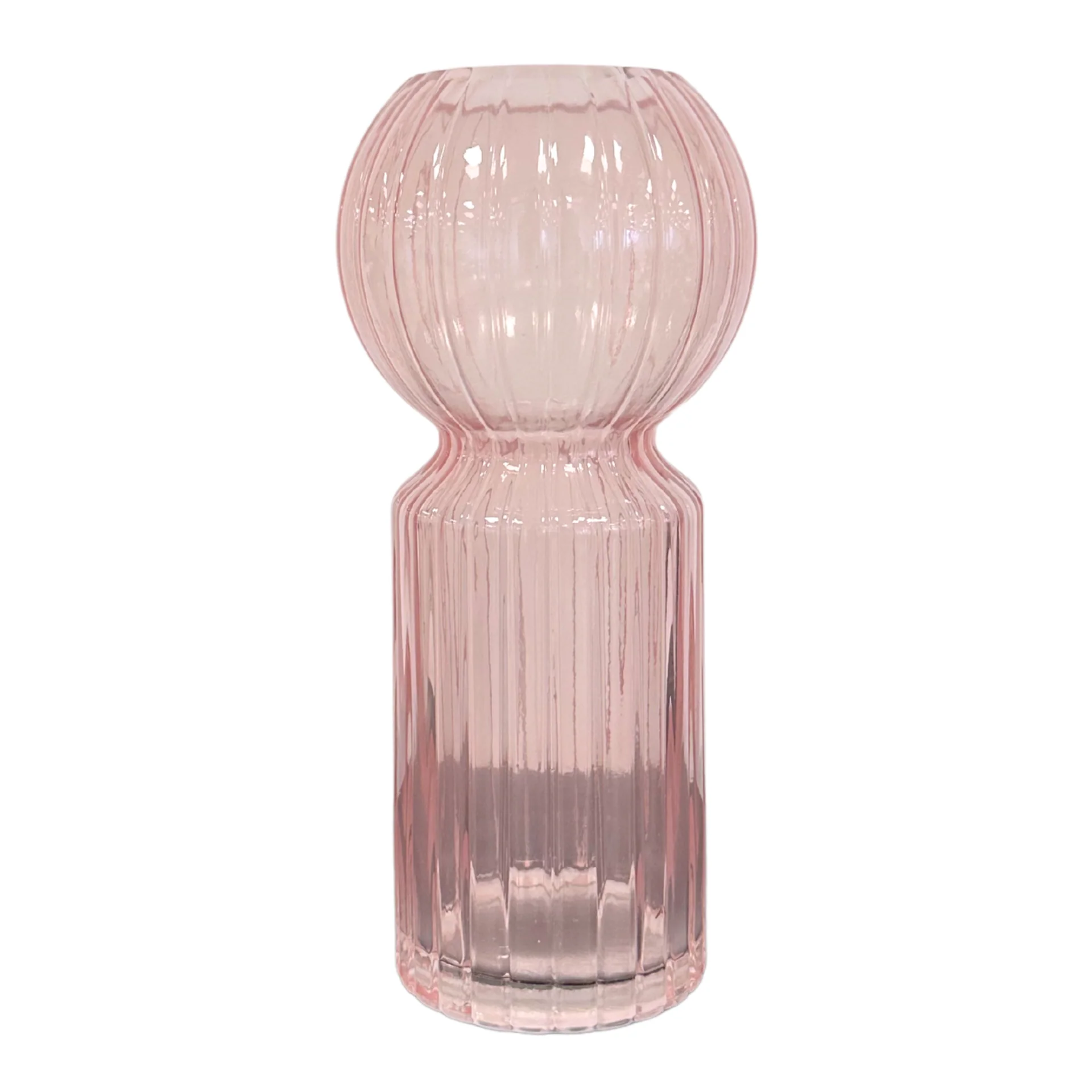 Vaso in vetro Hera rosa 23 cm